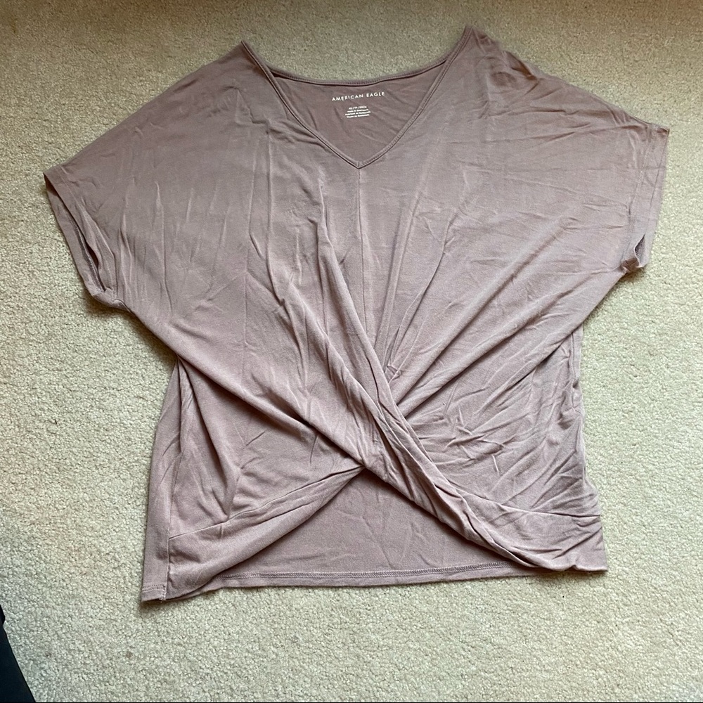 American Eagle Twisted Front Top